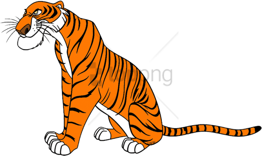 Free Png Sher Khan Jungle Book Png Image With Transparent - Tiger The Jungle Book Clipart (850x506), Png Download