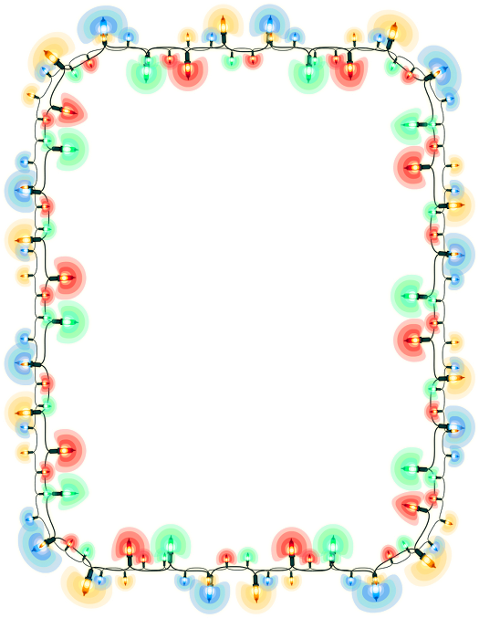 Marco De Luces Navideñas Clipart (525x677), Png Download