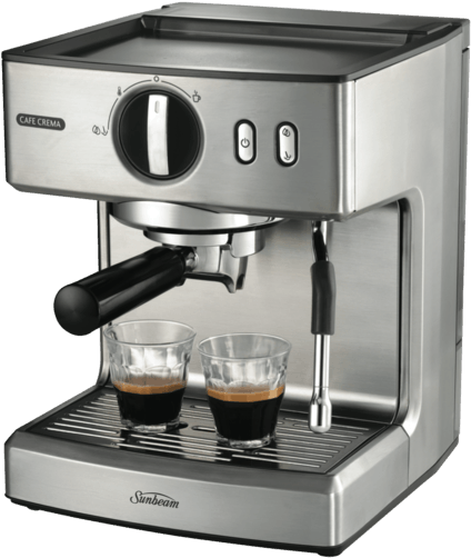 Coffee Machine Png Transparent Images Free Download - Sunbeam Cafe Crema Espresso Coffee Machine Clipart (773x505), Png Download