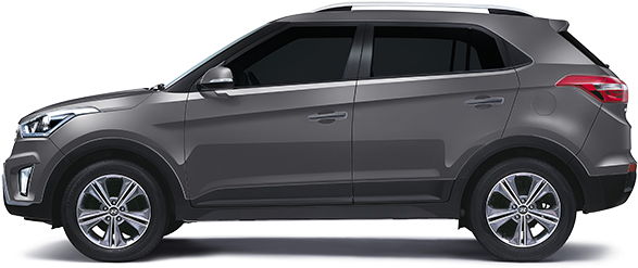 01 - Creta Car Price Black Clipart (700x525), Png Download