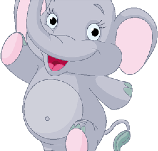 Animated Elephant Clipart - Baby Elephant Clipart Png Transparent Png (640x480), Png Download