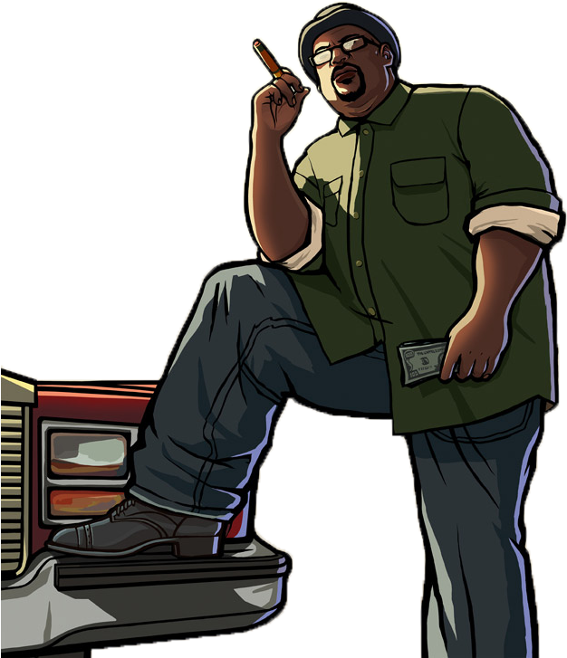 Big-smoke Gta - Big Smoke Two Number Nines Clipart (662x733), Png Download