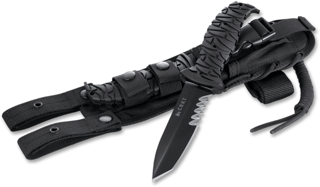 Crkt Ultima Fixed Blade Knife - Fixed Blade Sheath Colombian River Long Knives Clipart (920x412), Png Download