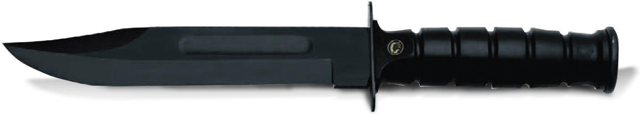 Combat Knife - Bowie Knife Clipart (1366x310), Png Download