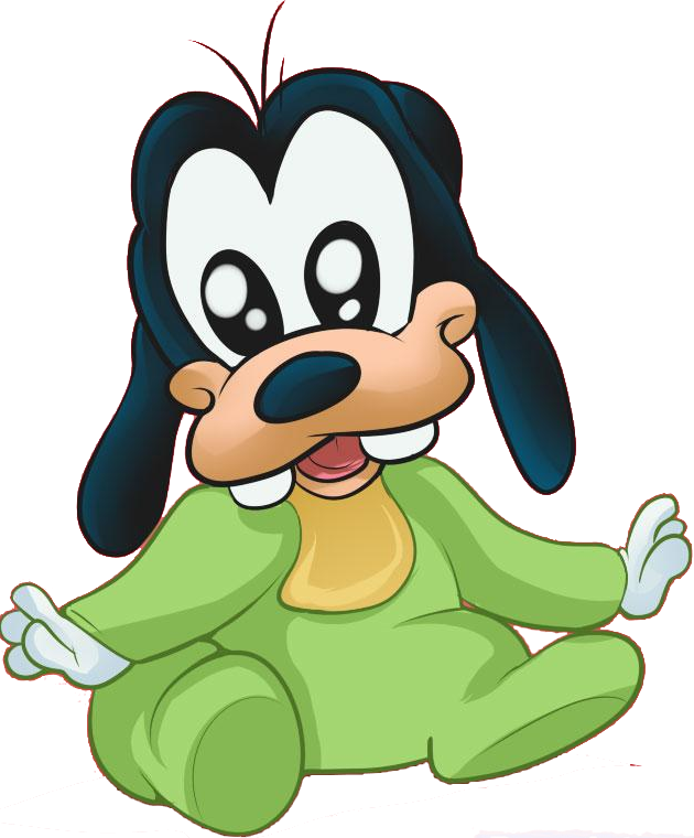 Goofy Baby Mickey Mouse Minnie Mouse Drawing Clipart (630x760), Png Download