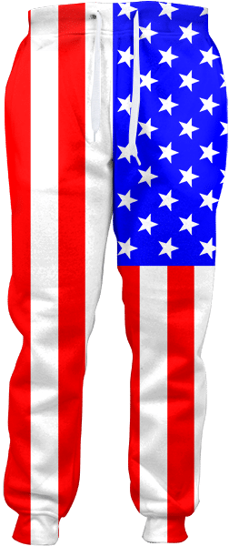 American Flag Joggers - American Flag Pants Png Clipart (600x600), Png Download