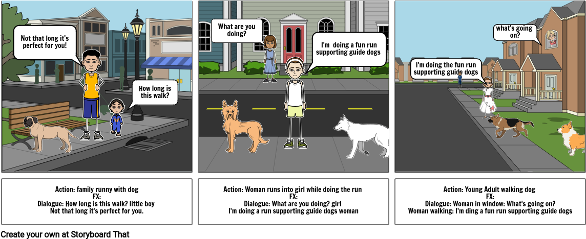 Guide Dog Fun Run - Cartoon Clipart (1165x488), Png Download