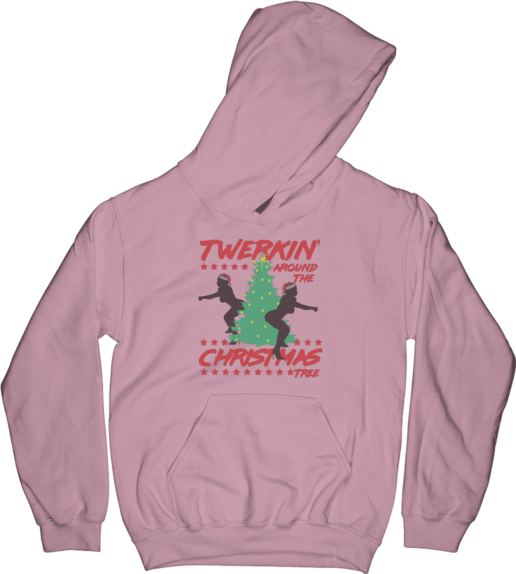 Twerking Around The Christmas Tree - Sweatshirt Clipart (1036x1153), Png Download