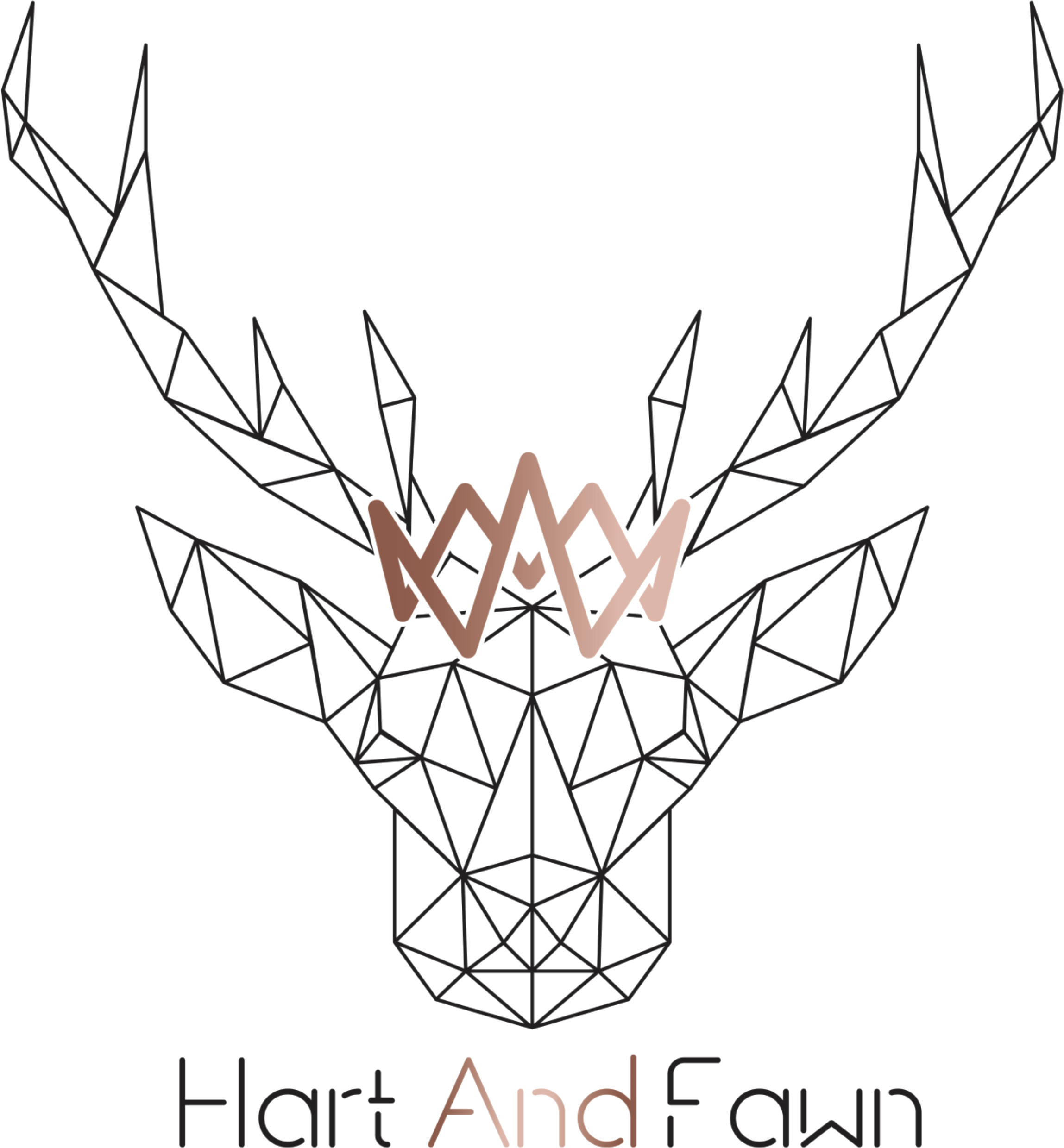 Geometric Polygon Deer , Png Download - Art Clipart (2297x2479), Png Download