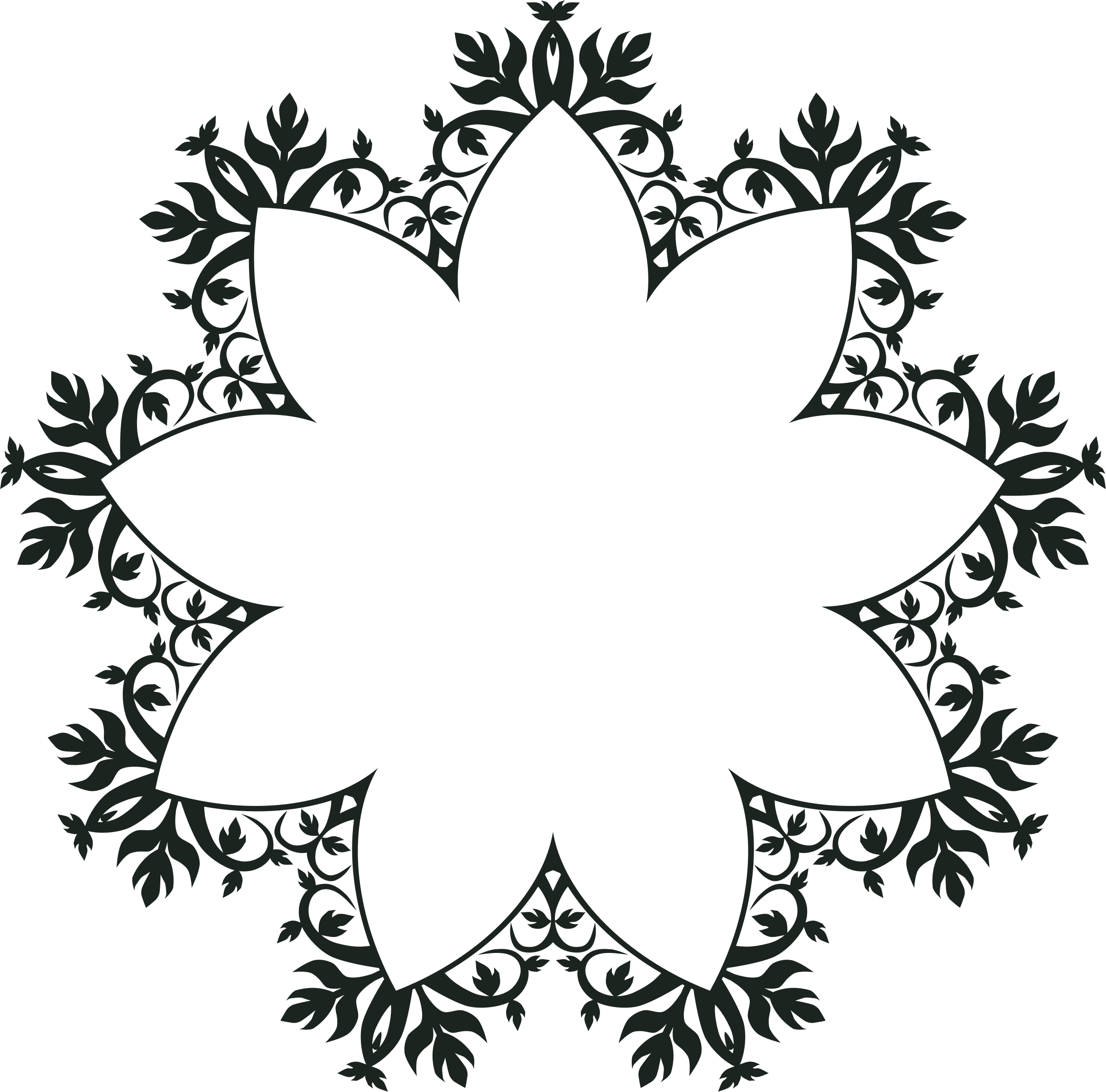 747 X 750 4 - Round Vintage Frame Drawing Clipart (747x750), Png Download