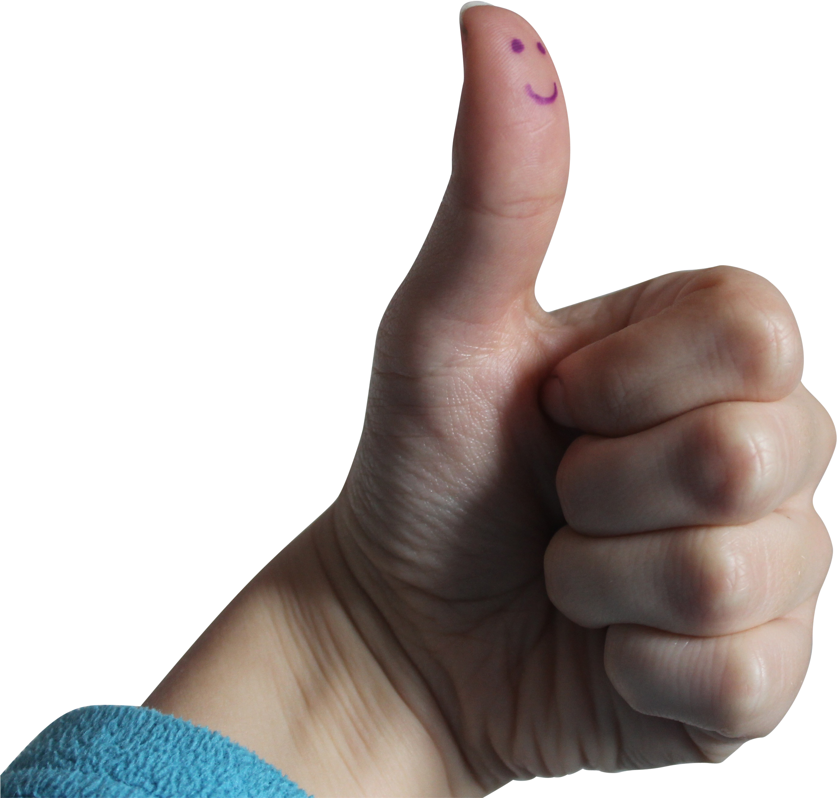 Smiley Thumbs Up Png Image - Sign Language Clipart (4272x2848), Png Download