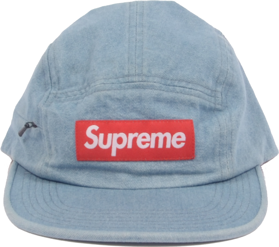 Supreme Side Zip Camp Cap Clipart (2910x1977), Png Download