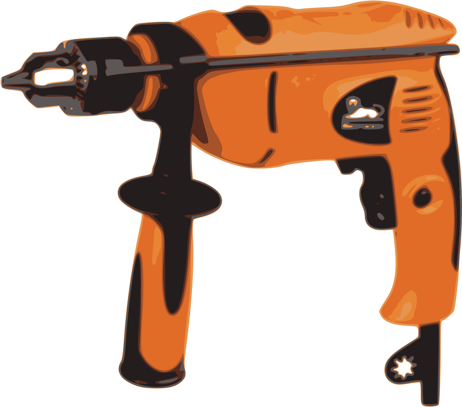 Clipart - Impact Drill - Png Download (2400x1935), Png Download