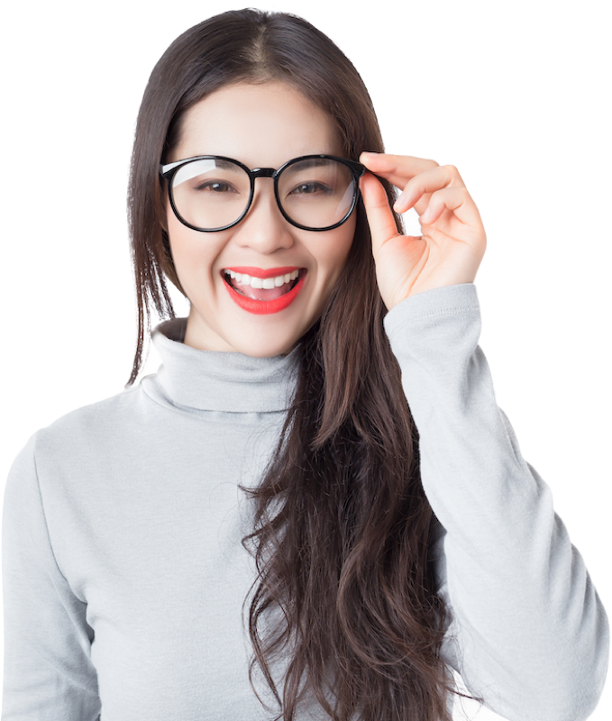 Marketing - Happy Girl Glass Clipart (679x800), Png Download