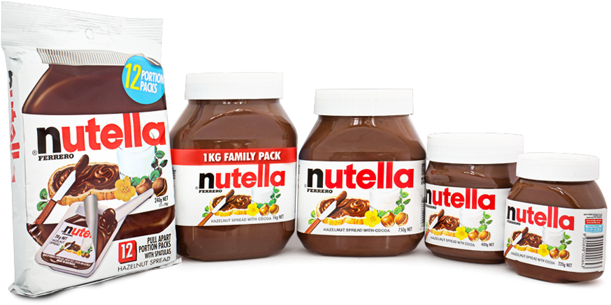 All Nutella Products Clipart (935x446), Png Download