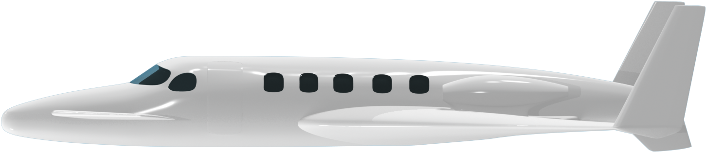 Starship Side - Learjet 35 Clipart (1680x1050), Png Download