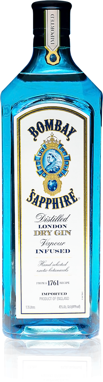 Sapphire Png - Bombay Sapphire Gin Clipart (400x1300), Png Download
