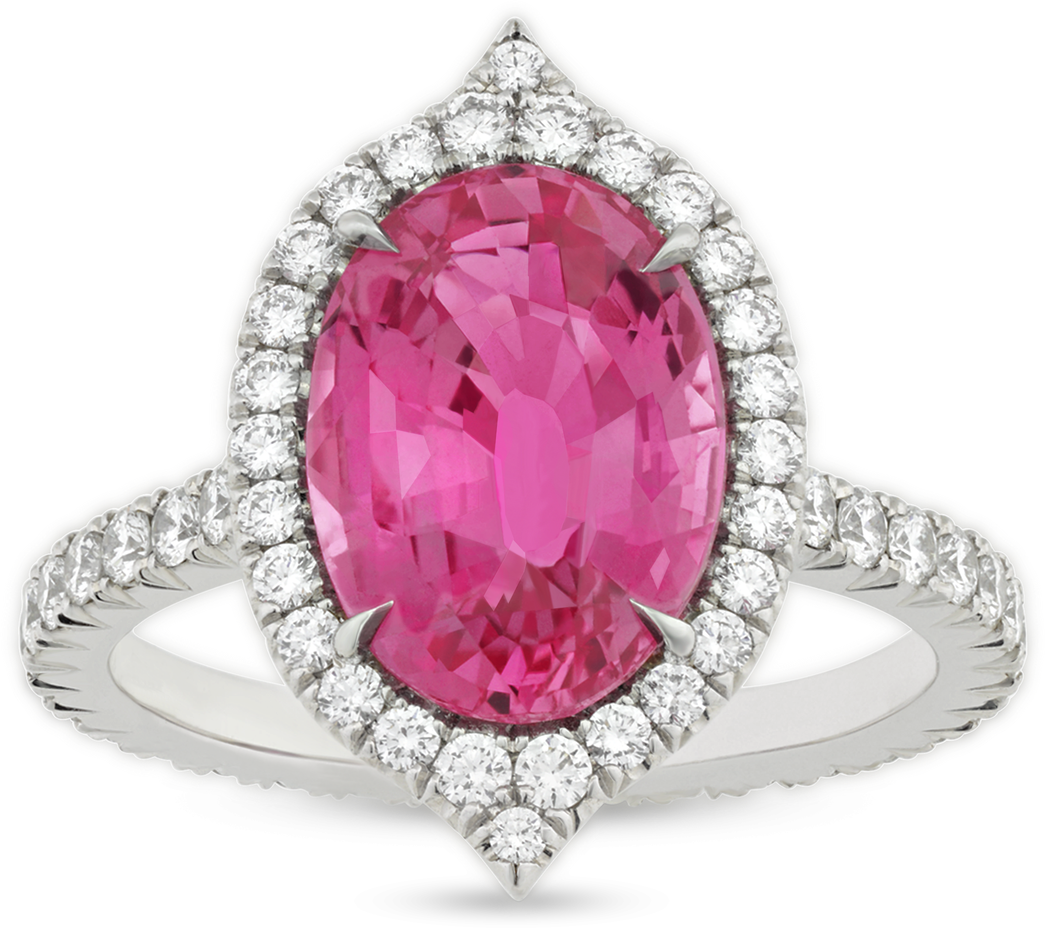 Untreated Pink Sapphire Ring, Clipart (2065x1834), Png Download