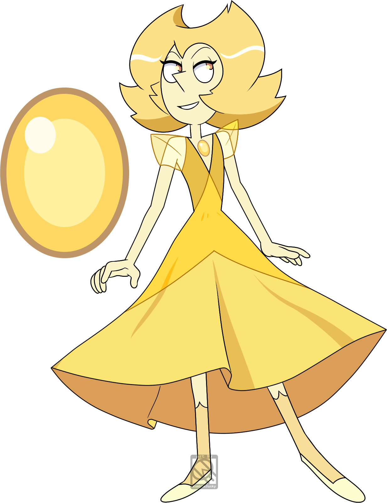 Heathers Drawing Steven Universe - Gold Pearl Steven Universe Clipart (1232x1603), Png Download