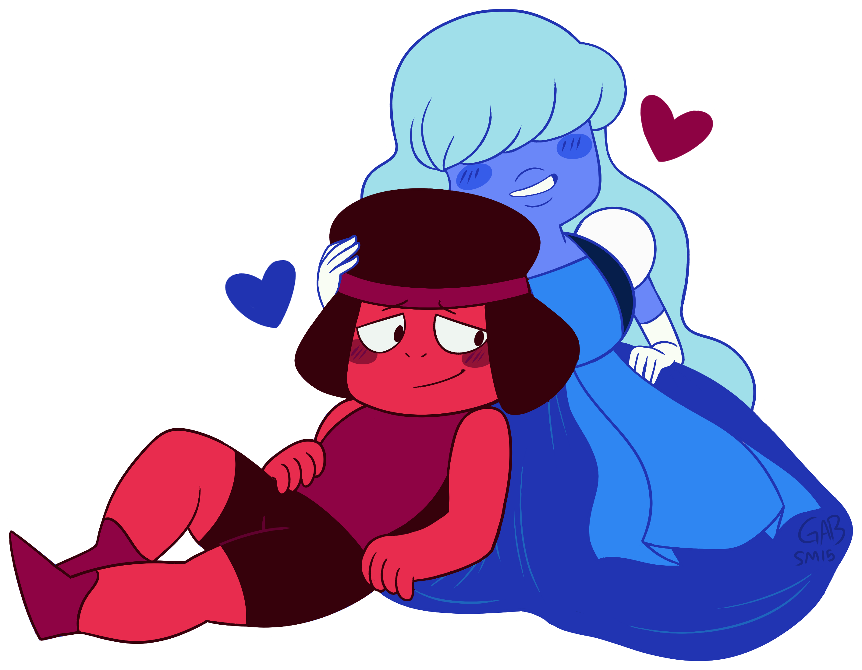 Xeternalflamebryx 313 205 There Is No Need To Worry, - Steven Universe Love Fanart Ruby Sapphire Clipart (2829x2201), Png Download