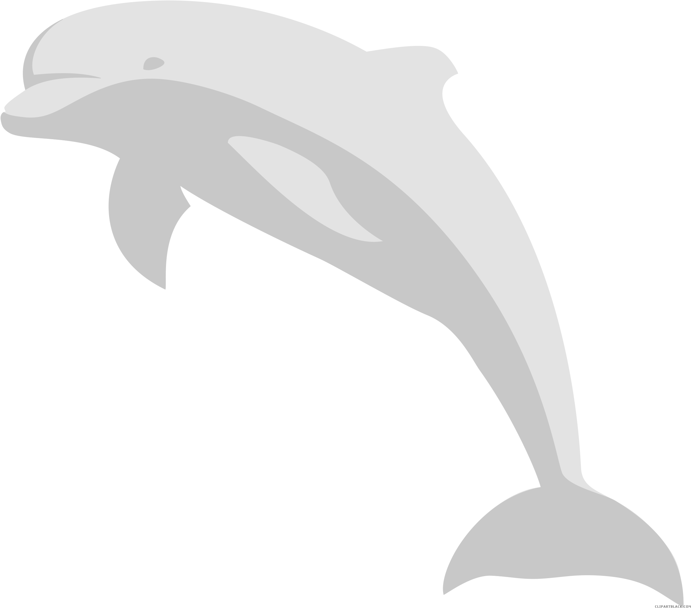 Amazing Clipartblack Com Animal Free Black White Ⓒ - Amazon River Dolphin Cartoon - Png Download (2400x2111), Png Download