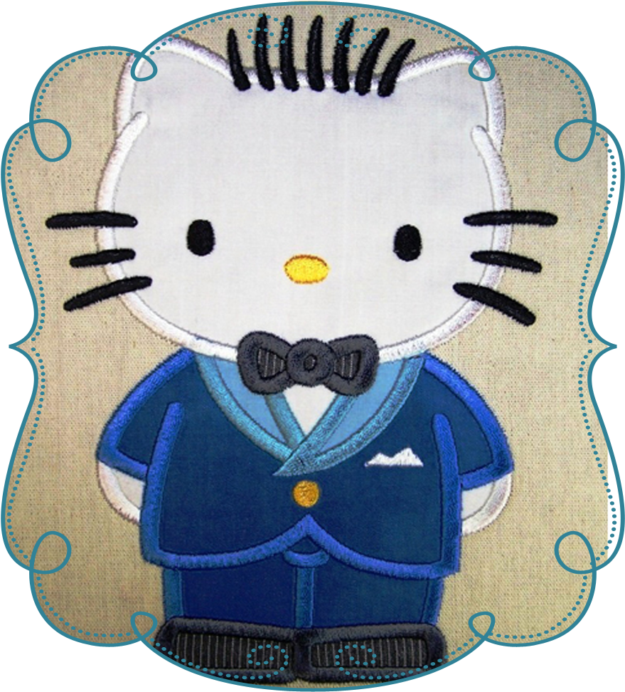 Daddy Cat - Hello Kitty Daddy Clipart (1000x1000), Png Download