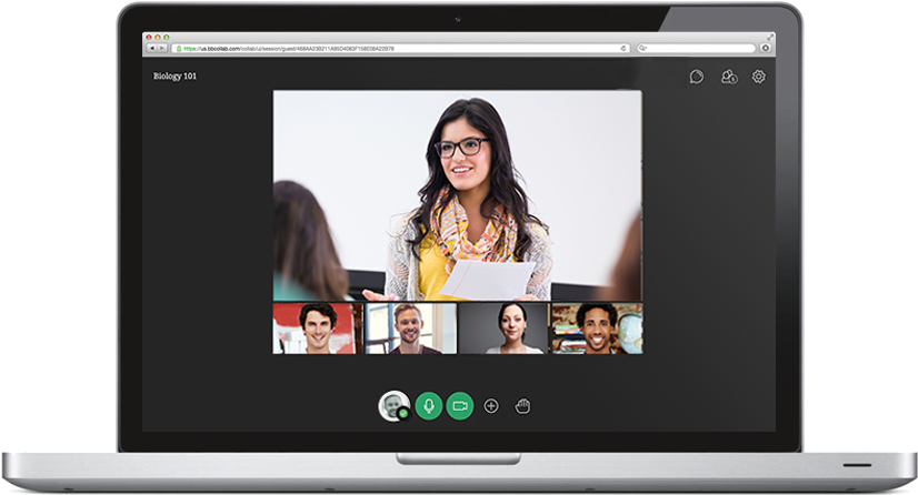Online Collaborative Learning Solutions - Aula Virtual Videoconferencia Clipart (1010x550), Png Download