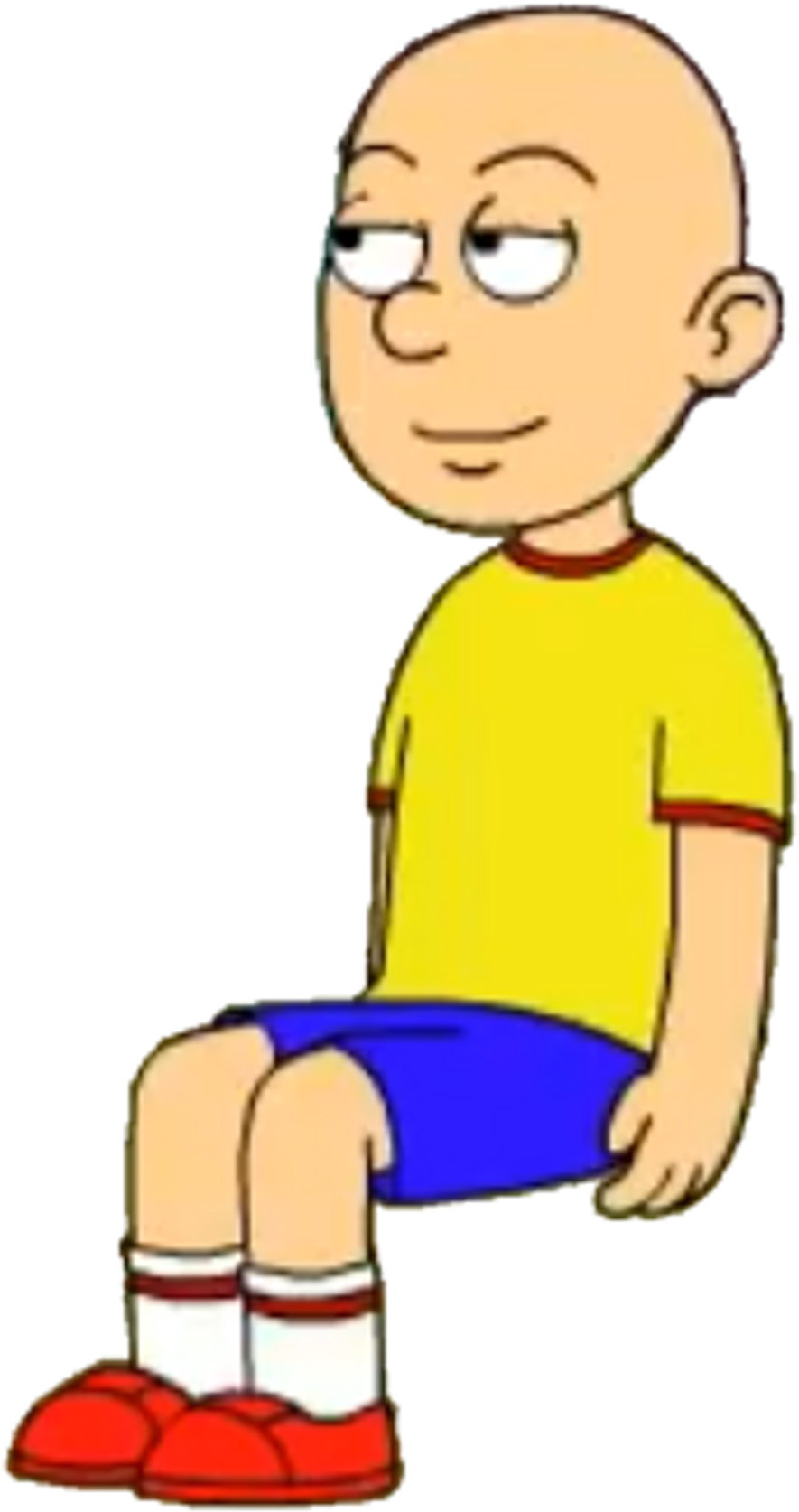 Caillou Sticker - Cartoon Clipart (1024x1712), Png Download