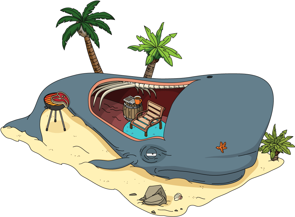 Sperm Whale Suite Family Guy Quest Stuff Wiki - Sperm Whale Family Guy Clipart (1083x857), Png Download