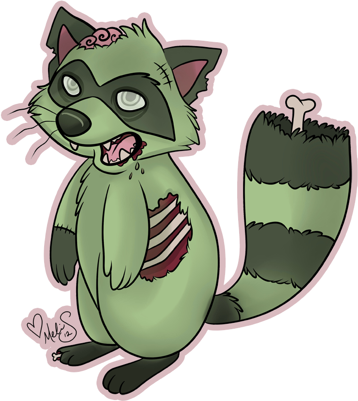 Gallery For > Zombie Animal Drawings - Zombie Animals Drawings Clipart (750x1000), Png Download