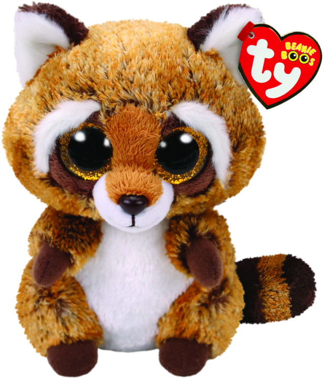Beanie Boos Regular Rusty - Beanie Boos Raccoon Clipart (650x757), Png Download