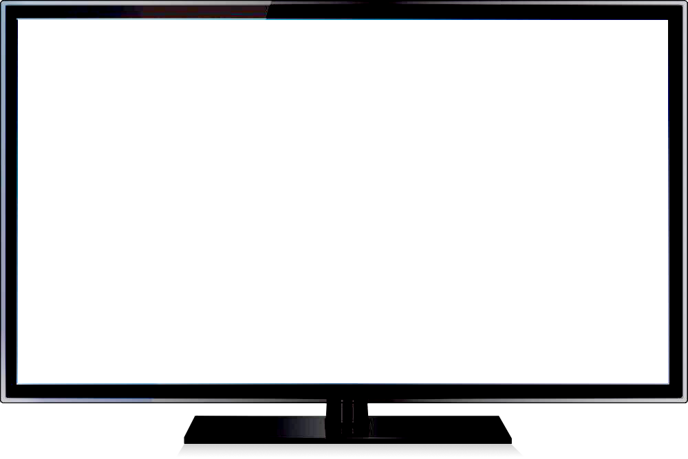 Tv Frame Png - Transparent Tv Png Clipart (1000x667), Png Download
