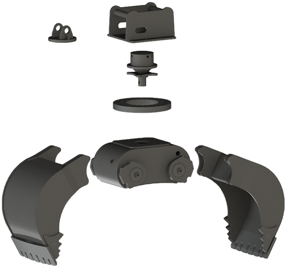 Multifunctional Grapple - Handgun Holster Clipart (1267x532), Png Download