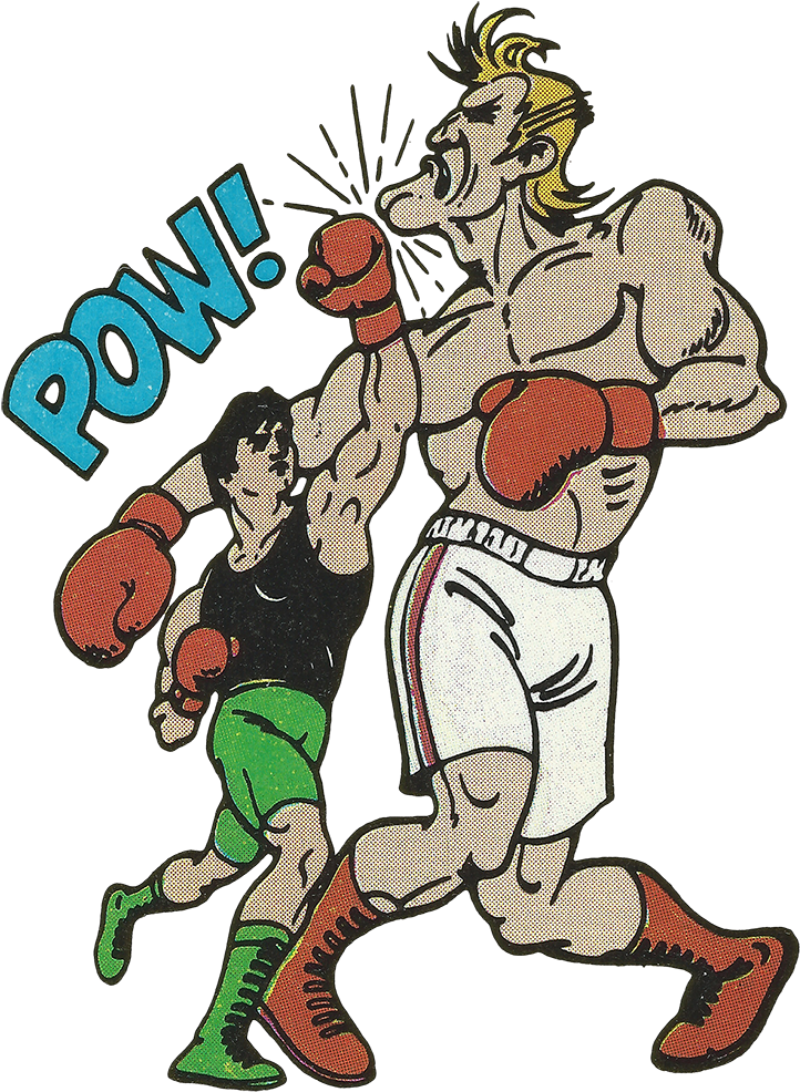 So The Punch Out Manual Didn't Have A Lot Of Art In - Punch Out Topps Trading Cards Clipart (820x1024), Png Download