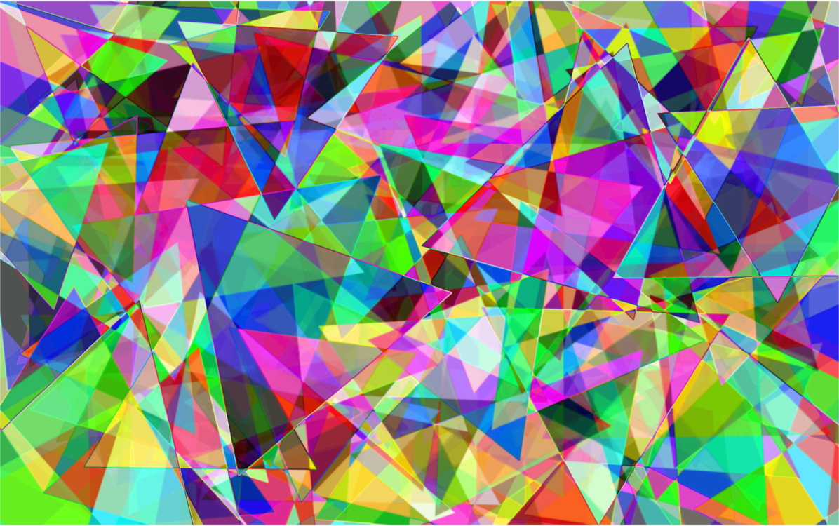 Psychedelia Psychedelic Art Triangle Computer Icons - Psychedelic Frame Transparent Png Clipart (1196x750), Png Download