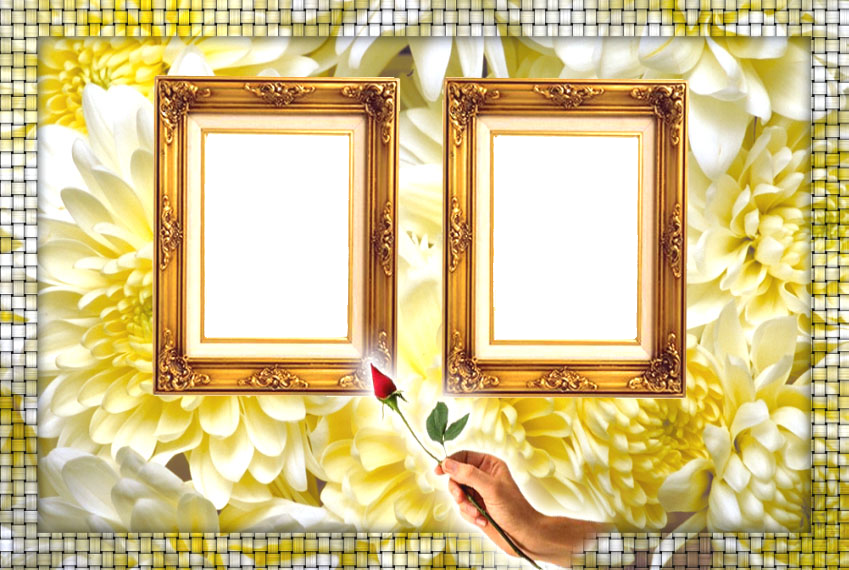 Gold Frame Png Photo - Picture Frame Clipart (849x570), Png Download