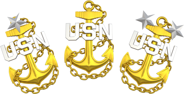 Navy Chief Anchor Set - Navy Chief Fouled Anchors Clipart (782x402), Png Download