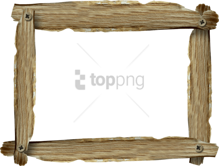 Free Png Old Wooden Frame Png Png Images Transparent - Marcos De Madera Rusticos Png Clipart (850x645), Png Download