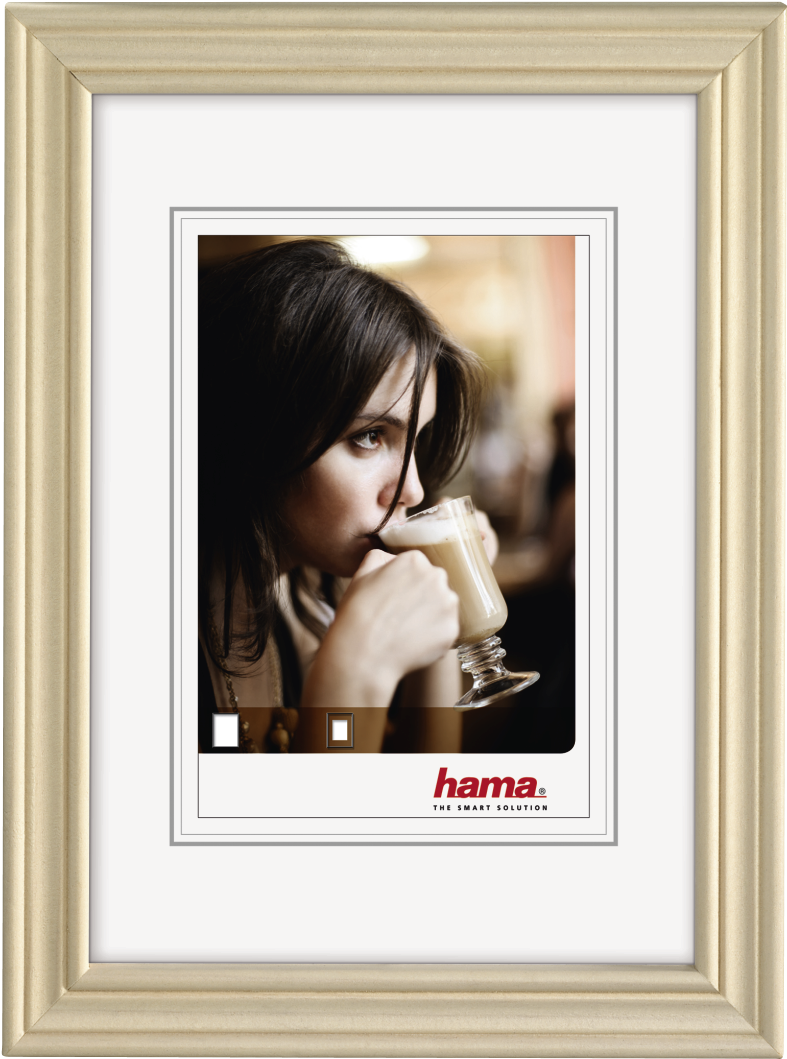 Hama Com 00100327 Udine Wooden Frame White 40 X 60 Clipart (1100x1100), Png Download