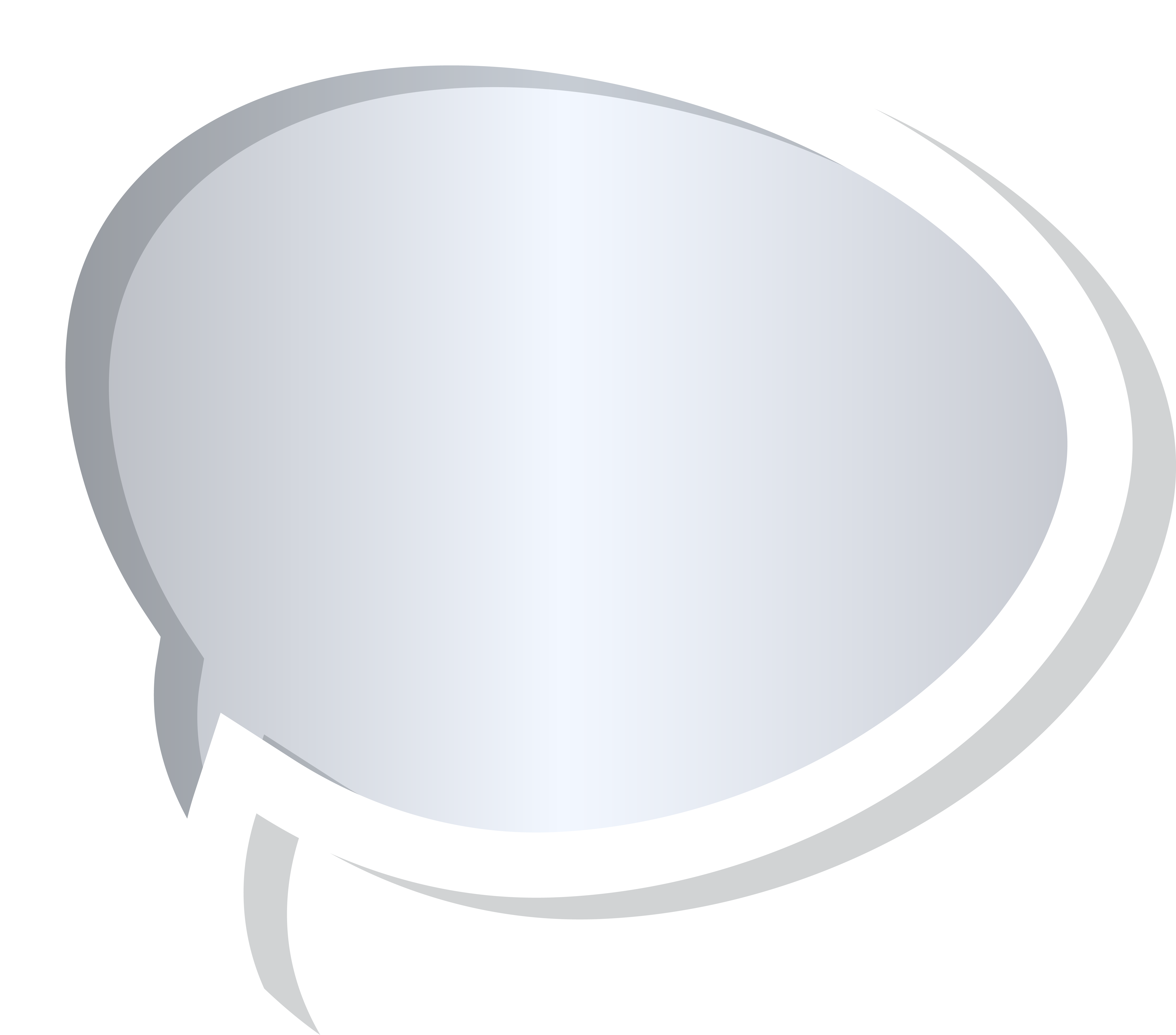 Bubble Speech Grey Png Clip Art Image - Circle Transparent Png (6128x5394), Png Download