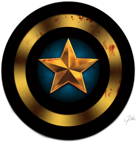 Black Captain America Logo - Captain America Logo Hd Clipart (900x562), Png Download