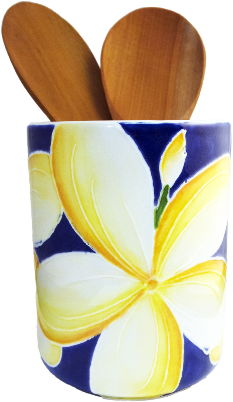 Utensil Holder Blue Plumeria - Frangipani Clipart (742x1280), Png Download