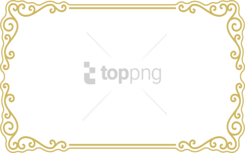 Free Png Gold Frame Border Png Png Image With Transparent - Transparent Transparent Background Border Png Clipart (850x532), Png Download