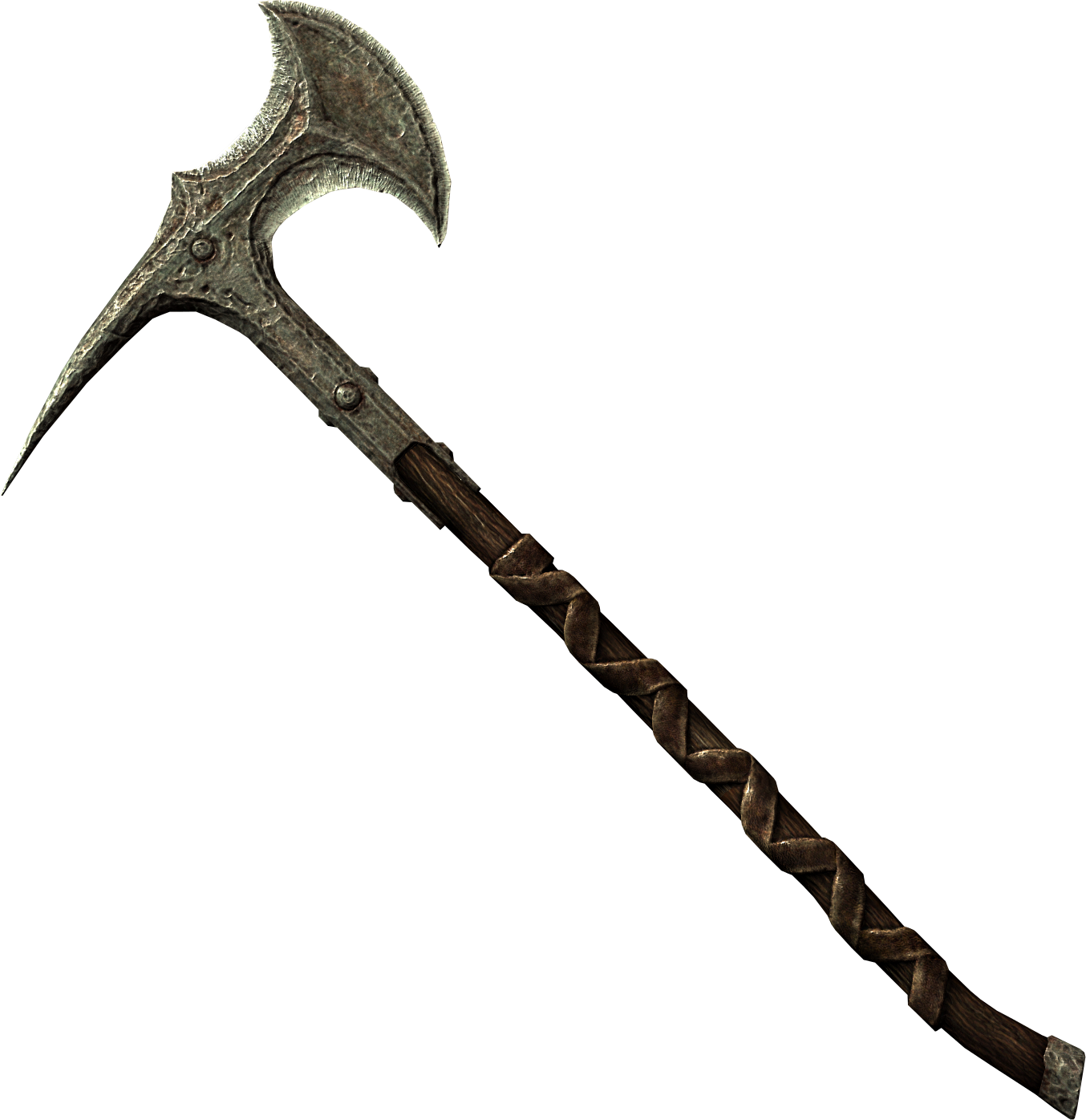 1354 X 1396 4 - Skyrim Iron Battleaxe Clipart (1354x1396), Png Download
