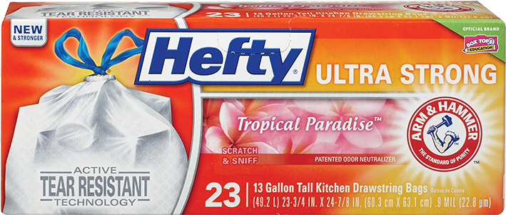 Hefty Trash Bags - Hefty Kitchen Trash Bags Clipart (750x750), Png Download