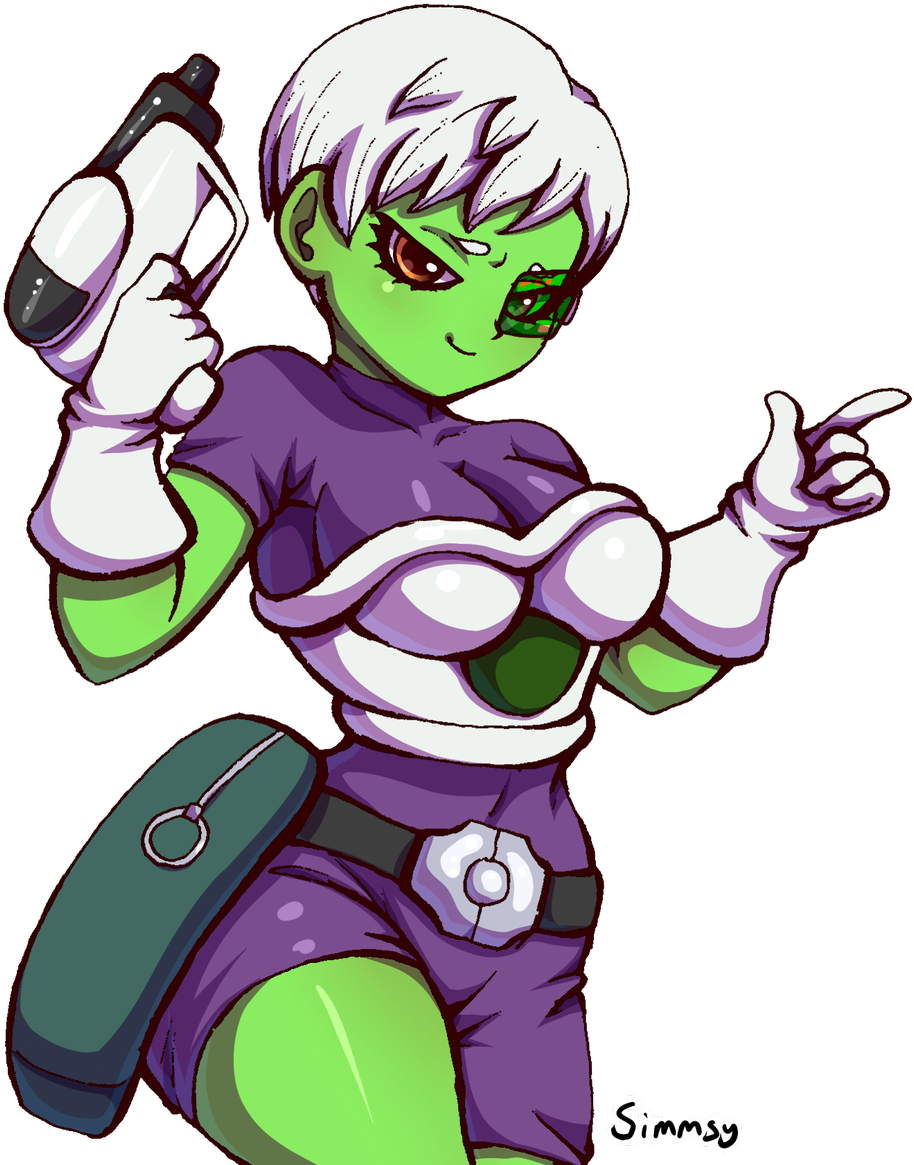 Dragon Ball Super Broly Green Girl Clipart (929x1200), Png Download