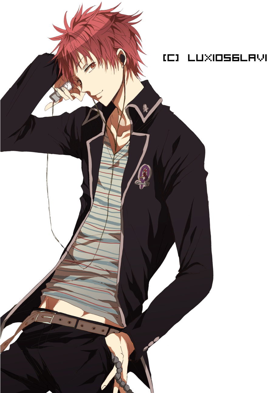 Konekomaru Is A Small Character In Size And Importance - Anime Guy With Crimson Hair Clipart (879x1296), Png Download