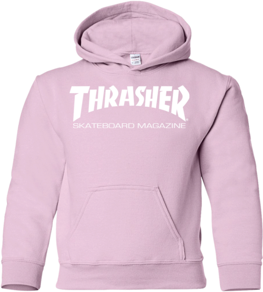 Thrasher Magazine Skateboarding White Original Logo - Thrasher Magazine Clipart (600x600), Png Download