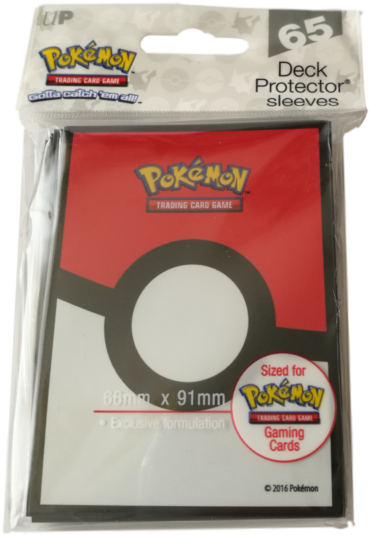 Ultra Pro Tcg Pokemon Pokeball Deck Protector Card - Pokémon Trading Card Game Clipart (530x640), Png Download