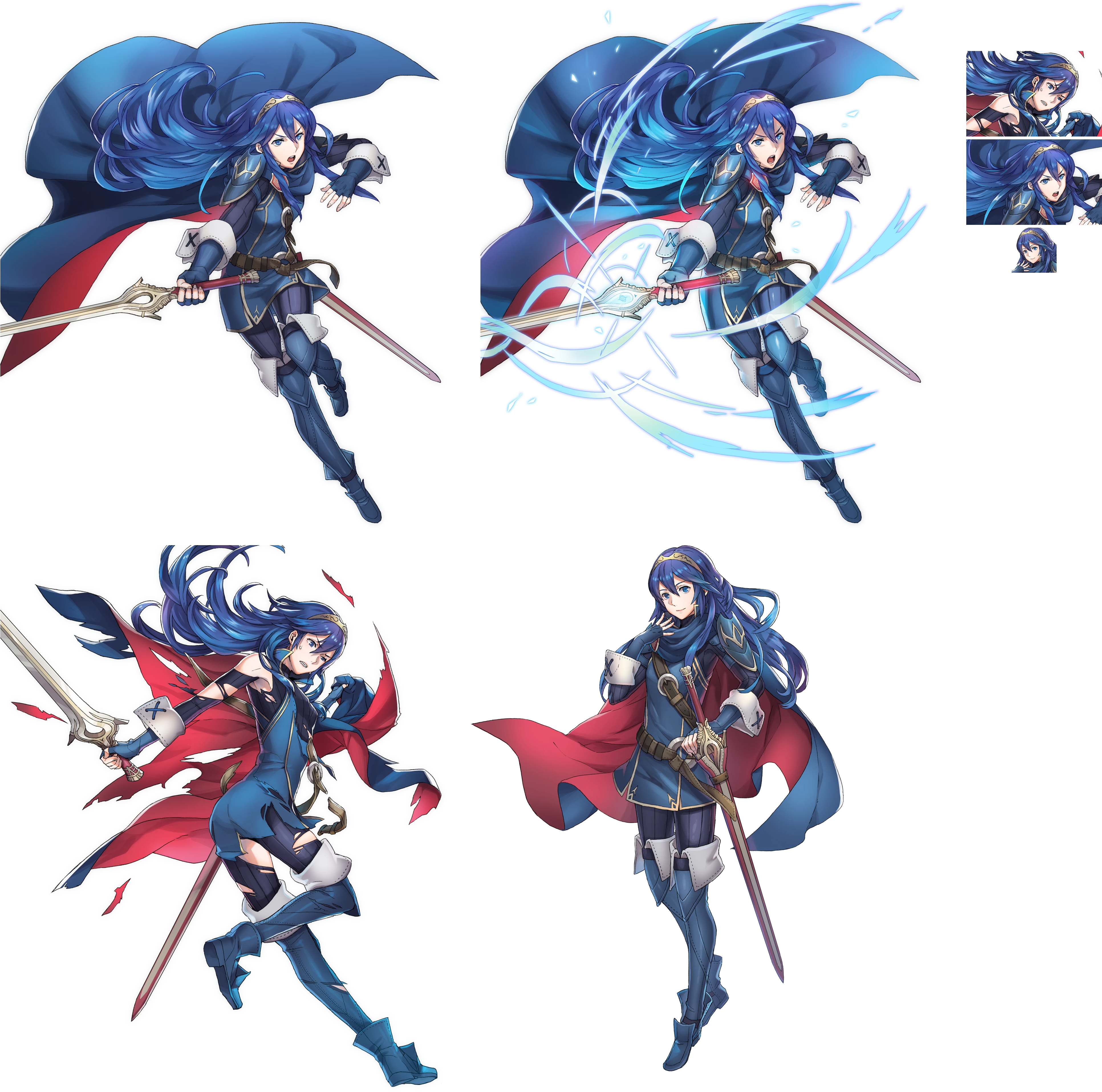 Click For Full Sized Image Lucina - Lucina Fire Emblem Heroes Clipart (3865x3832), Png Download
